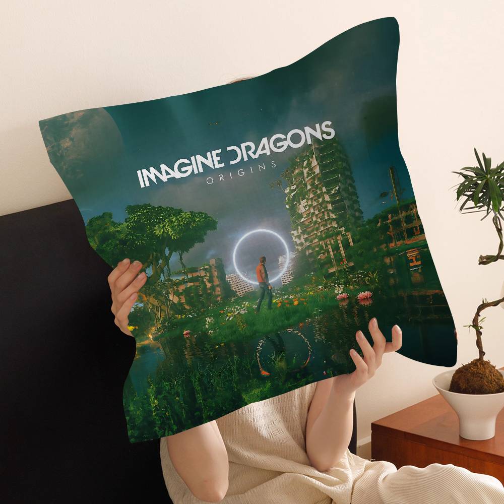 Hot Music I-Imagine D-Dragons Cushion Cover Decorative Pillow Sofa Home Decor Case Pillow Cases