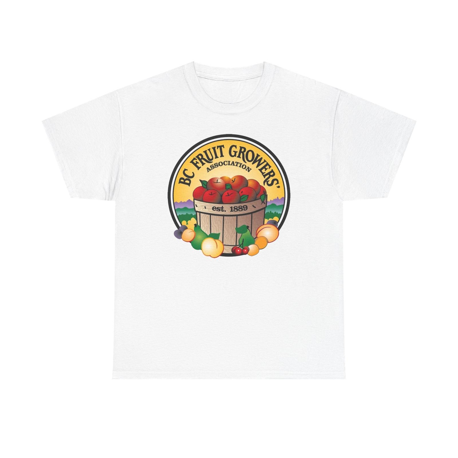 

BC Tree Fruits Unisex T-Shirt Mens Womens Tees Top Tee, Look for the Leaf Design, Okanagan Fruit Co-op Shirt, M