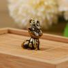 Vintage Statue Figurine Wealth Brass Decor Prosperity Chinese Style Ornament Dragon Luck Animal Mini Home Accessories Gift