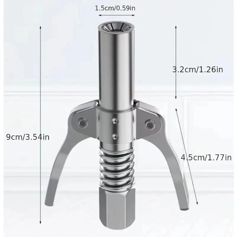10000Psi High Pressure Grease Coupler Nozzle Hose Pump Syringe Grease Gun Npt1/8 Adapter Brake Oil Change Tools Car Accessories