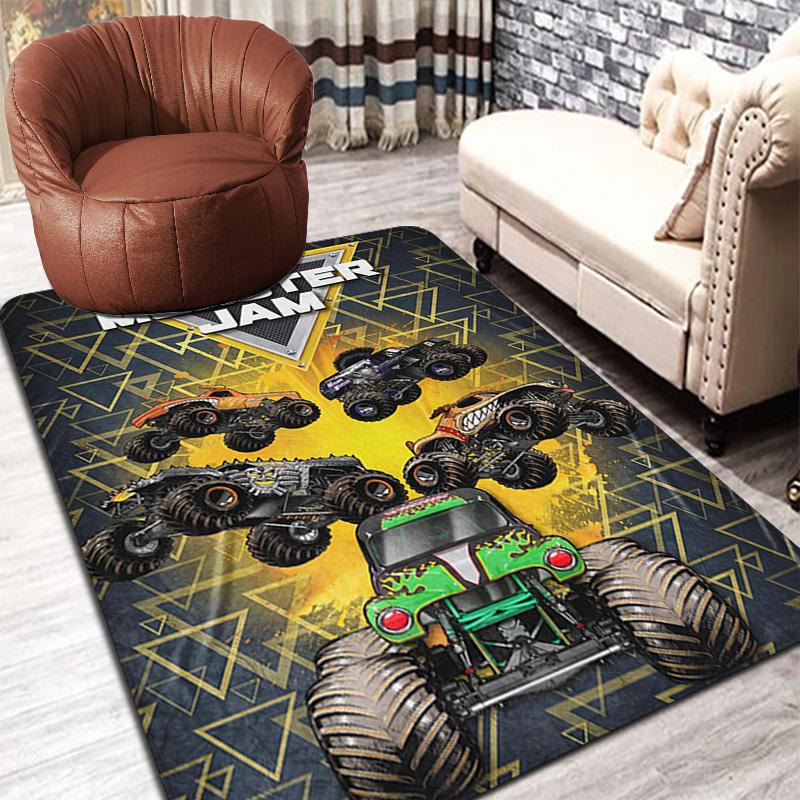 Monster Jam Rug Floor Mat for Living Room or Bedroom Soft and Comfortable Carpet a Gift for Birthday and Holiday.MFF0918497