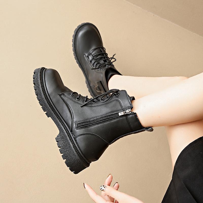 Martin Boots Women's 2025 Autumn and Winter New Single Boots Thin Thin Thick-soled Short Boots British Style Boots Fashion Short Boots