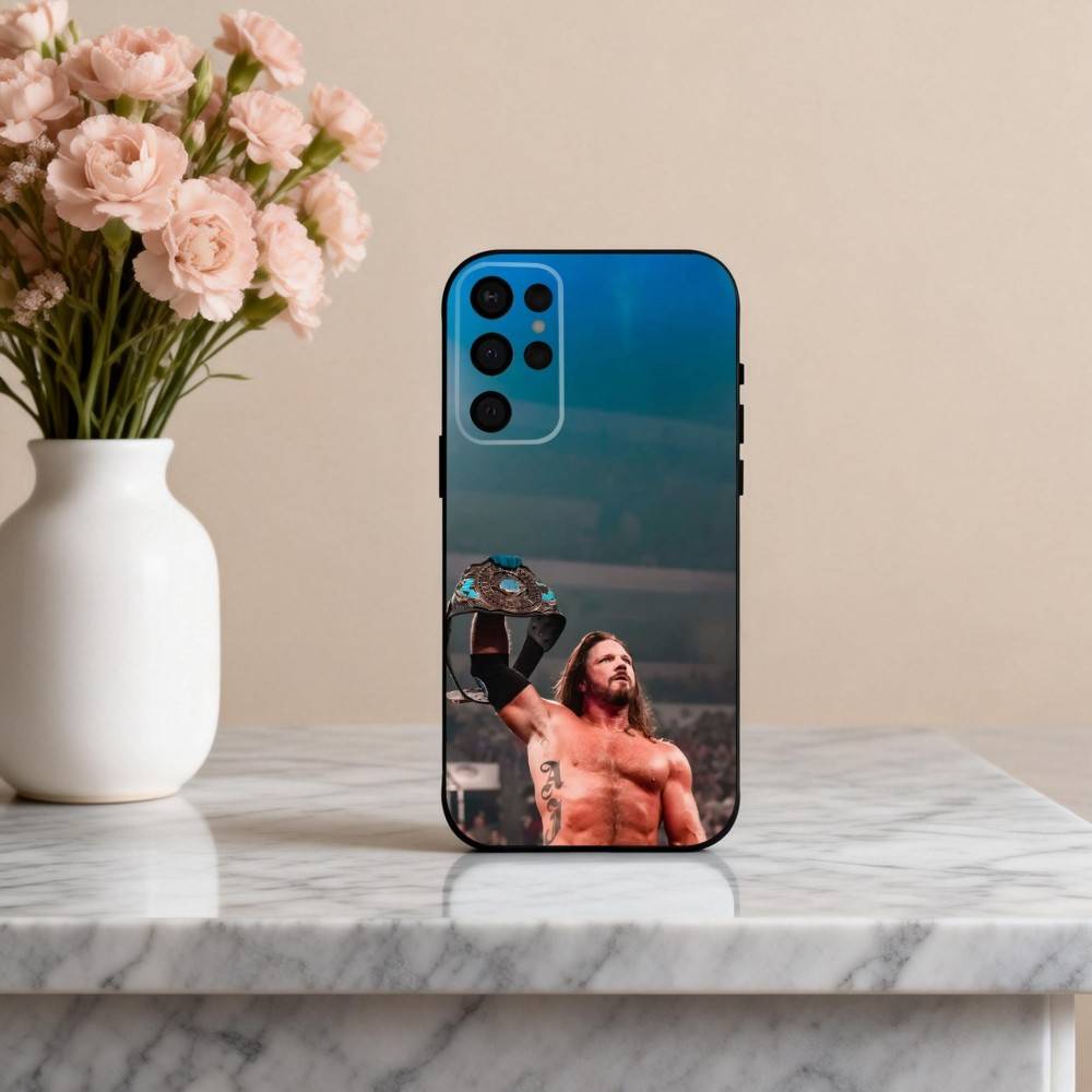 A-Aj Powerful S-Styles-S  Phone Case For Samsung S25,24,23,22,30,21,10,9,Ultra,Plus,Lite,FE,4,5 G Soft Black Case