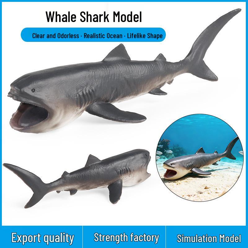 Children's Marine Animal Cognitive Model: Shark, Megalodon, Tiger Shark - Desktop Toy Ornament