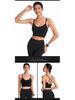 European & American Plus Size Criss-Cross Back Sports Bra - Wire-Free, Shockproof Yoga & Running Bra for Women