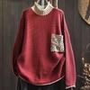 Autumn Women Sweaters Pullover Tops Female Knitted Stripe Basic Tees Green Sweater