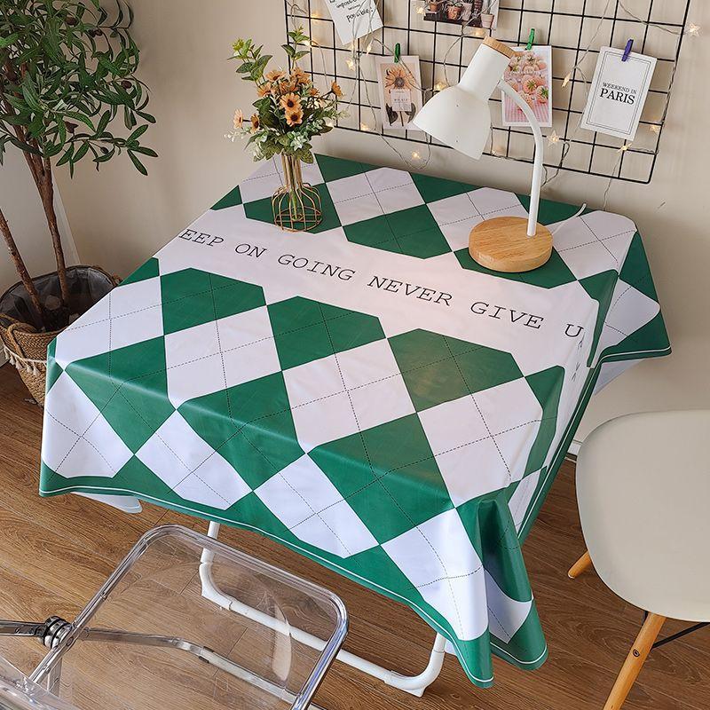 Tablecloth Waterproof, Oil-Proof And Scald-Resistant, Disposable Pvc High-End Sense Light Luxury Simple Table Cloth Coffee Table Cushion