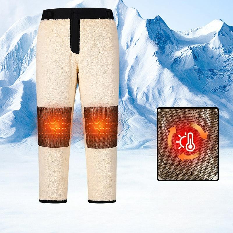 Plus Velvet Pants Men's Autumn and Winter Loose Men's Casual Pants Elderly Winter Clothes Thick Cotton Pants Outer Wear