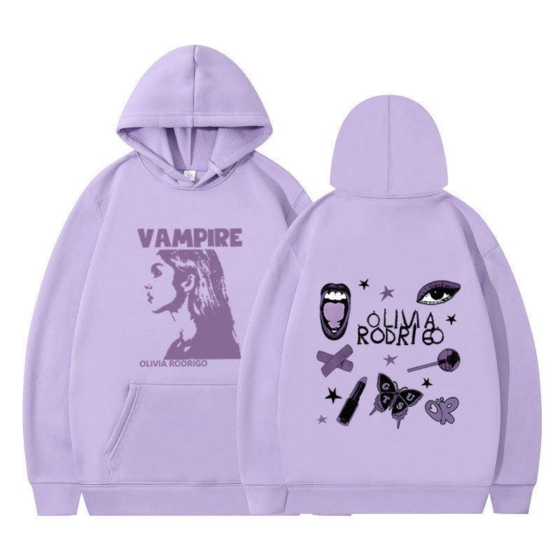 Felpa con cappuccio Guts Olivia Rodrigo, maglione sportivo a coste fondo autunno e inverno da uomo e da donna