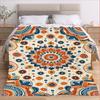 Bohemian Style Pattern Printed Blanket for Sofa Bed Travel Camping Living Room Office Conditioning Blanket for All Seasons Gifts