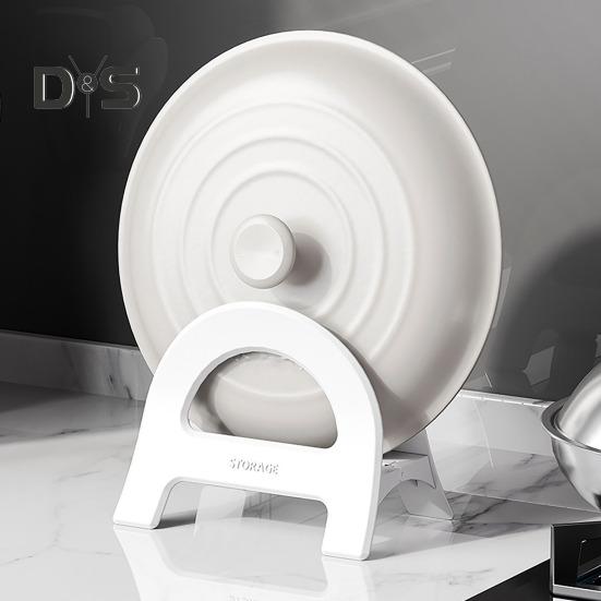 Adjustable Cutting Board Holder Pot Lid Stand Auto Width Adjustment Multi-Purpose Countertop Cutting Board Holder Rack