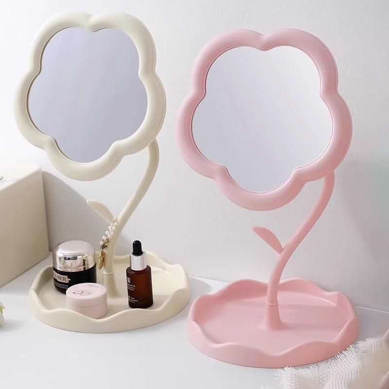 Desktop Sunflower Makeup Mirror Creative Dormitory Desktop High Value Bedroom Mirror Home Decoration Mirror