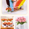 100pc Macaron Colored Torsion Bar, DIY Material Package With Simulated Plush Folding Strips, Handmade Flower Materials