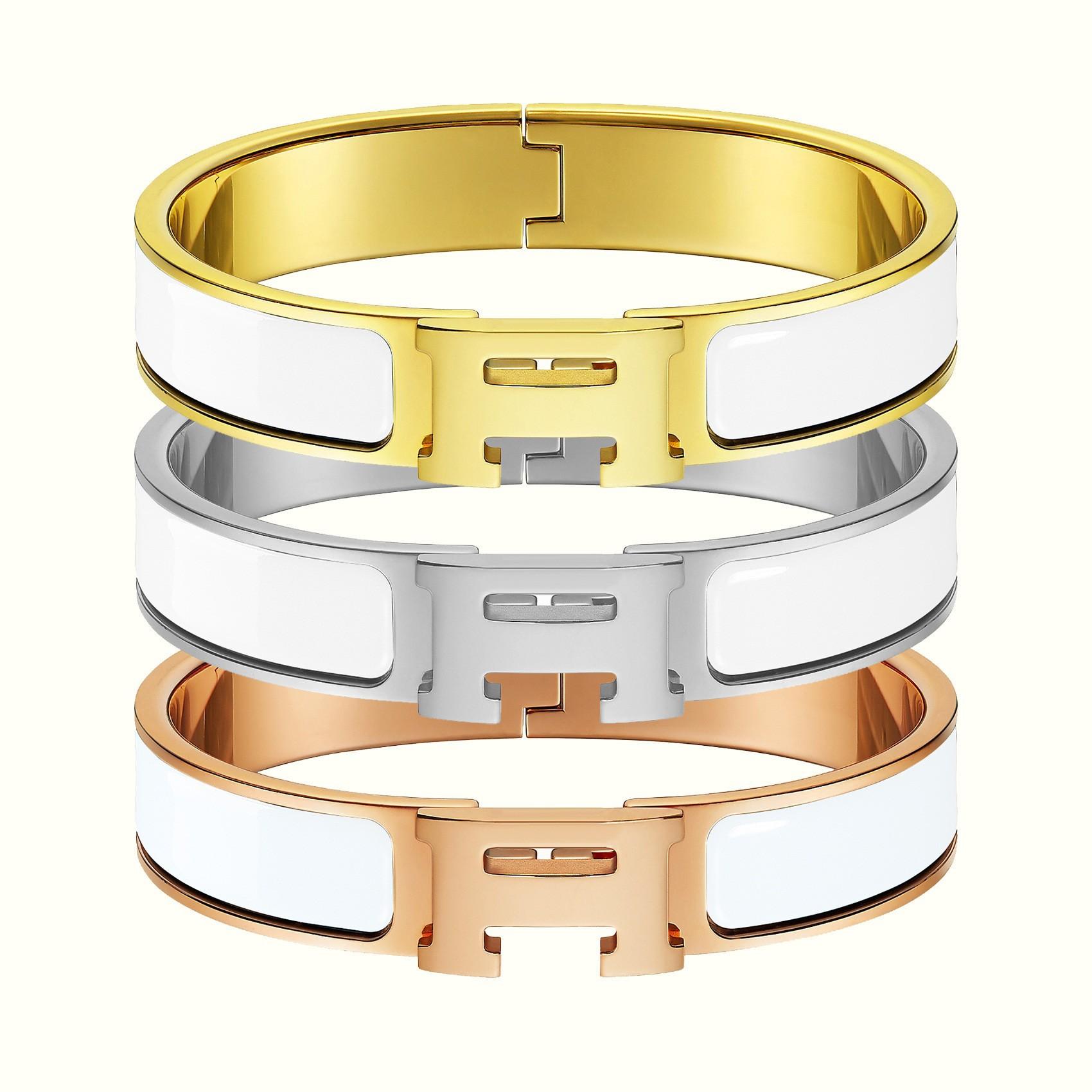 2026 Классический Браслет Женский Золотой Браслет для Пары Изысканные Украшения Сочетающиеся 12MM+17CM Gold