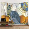 Vibrant Egyptian Art Tapestry  Colorful Mythical Creatures Perfect for Bedroom Decor Modern Boho Style Enhance Your Space