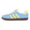 Adidas Originals SAMBA OG Textile, Synthetic Leather Low top Skateboard Shoes Unisex Blue Yellow B75806(Team354-)