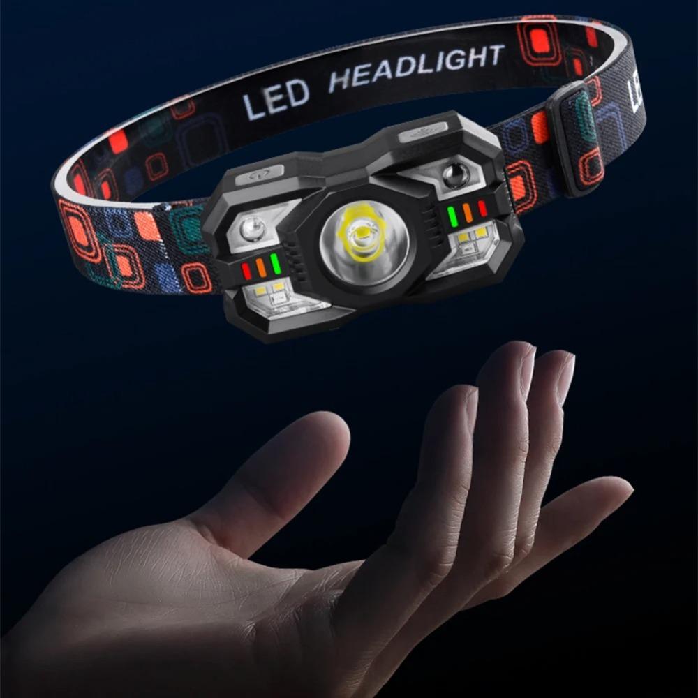 Ultra Bright IR Motion Sensor  Head Lamp Adjustable Mode Head Flashlight  Fishing