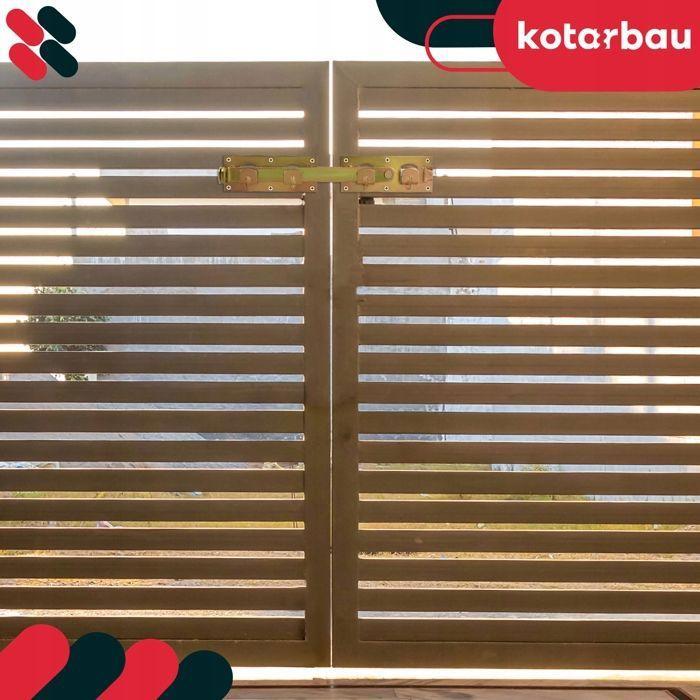 Verrou De Porte Double Avec Cadenas KOTARBAU Pour L'utilisation À Droite Et À Gauche, À L'intérieur Et À L'extérieur, Jaune, 430 Mm