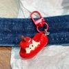 Bag Hanger 1:1 Realistic Slippers Shape Resin Keychain High Simulation Fruit Shoes Charm Lightweight Portable Key Holder