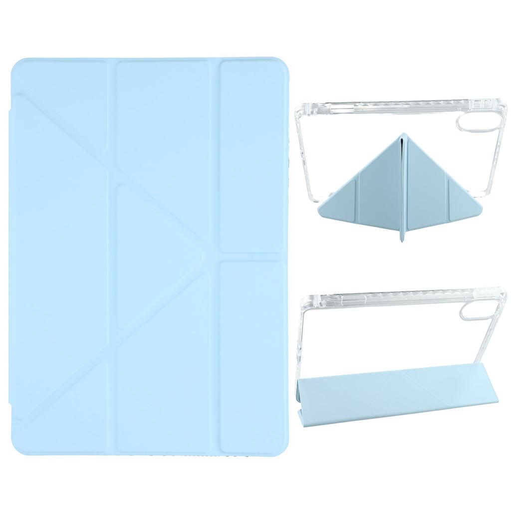 For Xiaomi Redmi Pad 2 Etui PU Lær Origami Stativ Gjennomsiktig Nettbrettdeksel