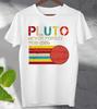 Pluto Never Forget 1930 2006 100% Cotton T-shirt Mens Tees Top Space Planet Unisex Men's Ladies Top