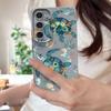 Blues Fish Whale Ocean Phone Case For Samsung S26 S25 S24 Ultra S23 S22 S21 FE A15 A16 A17 A35 A36 A37 A54 A55 A56 A57 5G Leather Texture Soft Cover