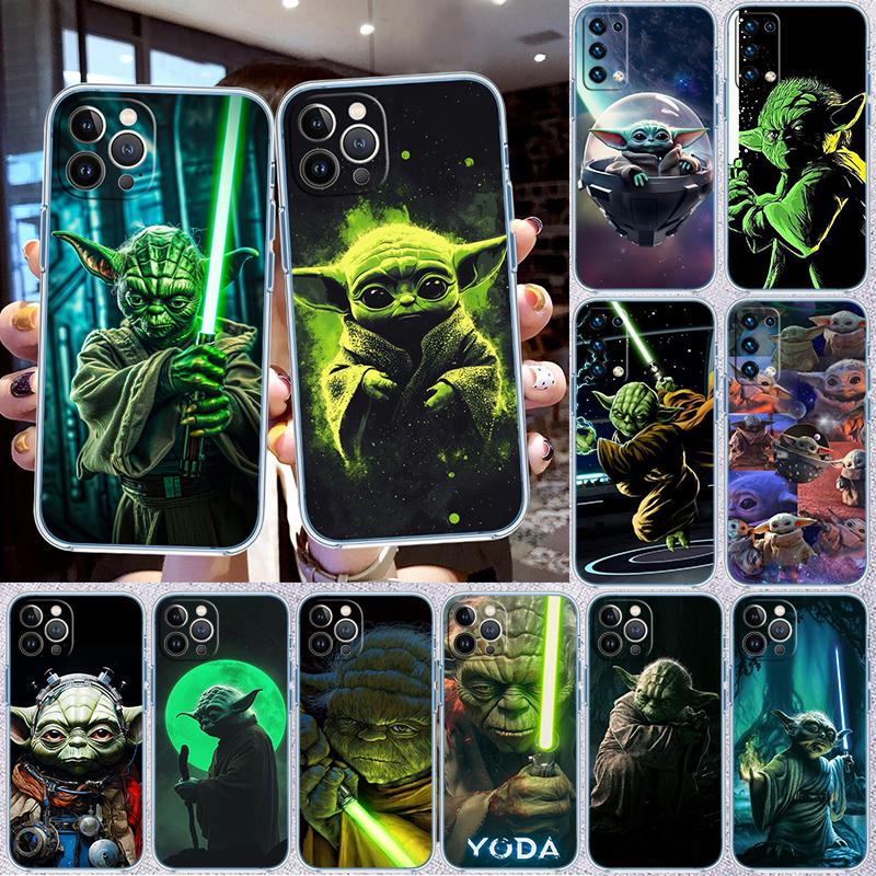Star Wars Yoda Transparent Phone Case for Motorola Moto G7 G8 G9 G84 G85 G73 G24 G15 Z2 Play Power Plus