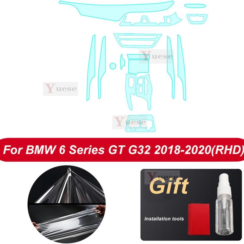 For BMW G32 6GT 6 Series 2018- Accessories interior Thin film transparent TPU Protective Film Anti-Scratch Sticker