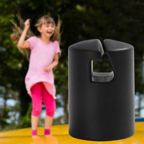 1 Set Trampoline Enclosure Pole Caps Wear Resistant High Strength Smooth Edge Super Stability Trampoline Enclosure Pole Safety