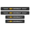 4-Piece Carbon Fiber Car Door Threshold Sticker Set Compatible Chevrolet Colorado Cruze Spark Captiva Malibu Trax Aveo Camaro