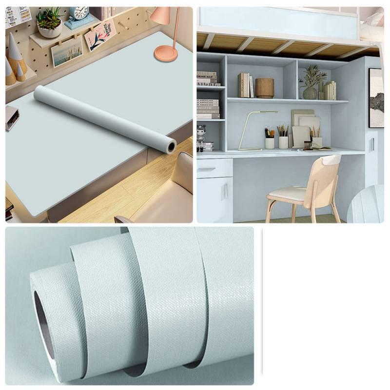 Matte Color Solid Design Dormitory Desktop Decoration Self Adhesive Wallpaper