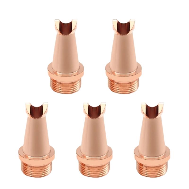 

5 шт. Сопло зварювальника Мідні сопла Трубка Заміна для портативного зварювального апарату Зварювальна головка Машина Подача дроту