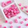 Colorful Square Resin Striped Beads for DIY Necklaces, Bracelets, and Jewelry Accessories