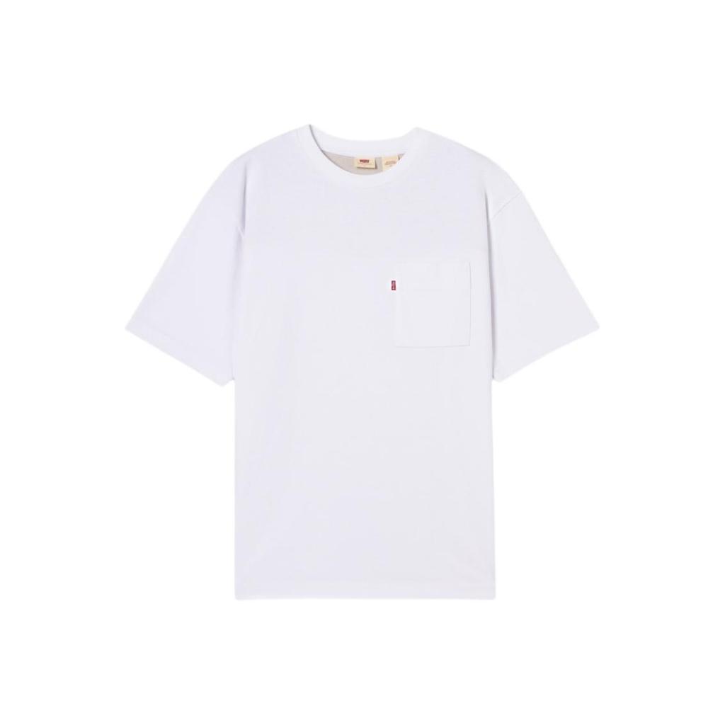 Levis Simple Comfortable Knitted Casual Round Neck Short Sleeve T-Shirt Men Tops 004ZS-0000