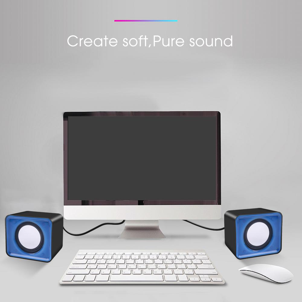 Mini Computerluidspreker Voor Laptop Desktop Draagbaar Multimedia Audiosysteem Bas Desktop Geluidsbox