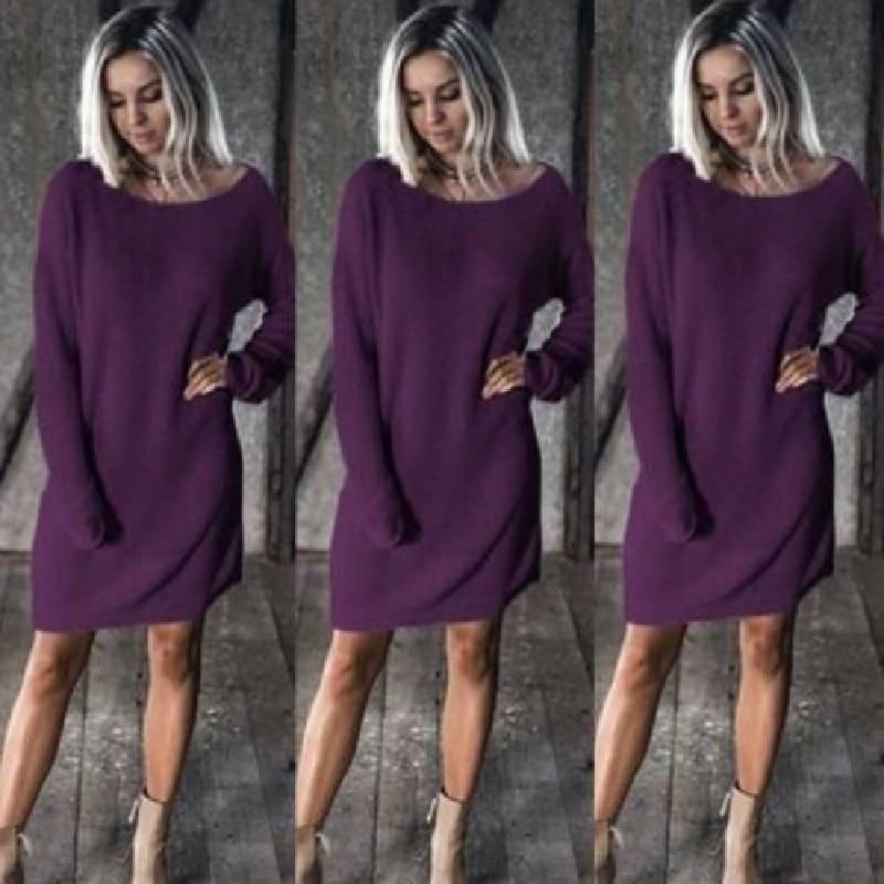 Stylish Loose Fit Batwing Sleeve Women's Top Perfect For Casual Wear Soft Cotton Fabric Pure Color Design