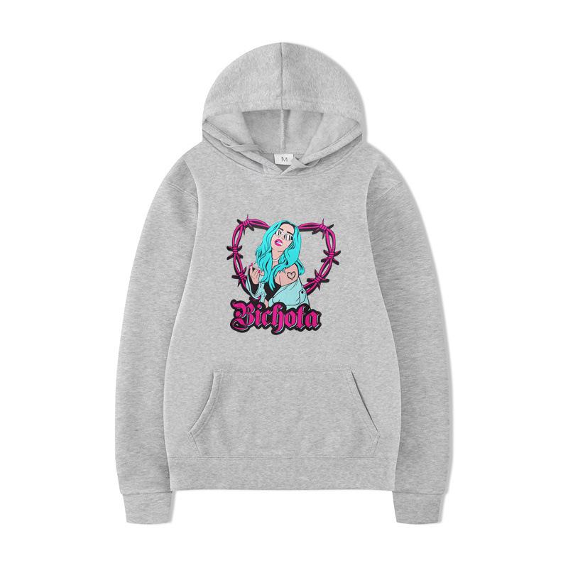 Karol G Letter Print Hoodies New Autumn Men Fashion Long Sleeve Sweatshirts Women Casual Streetwear Pullovers Sudaderas