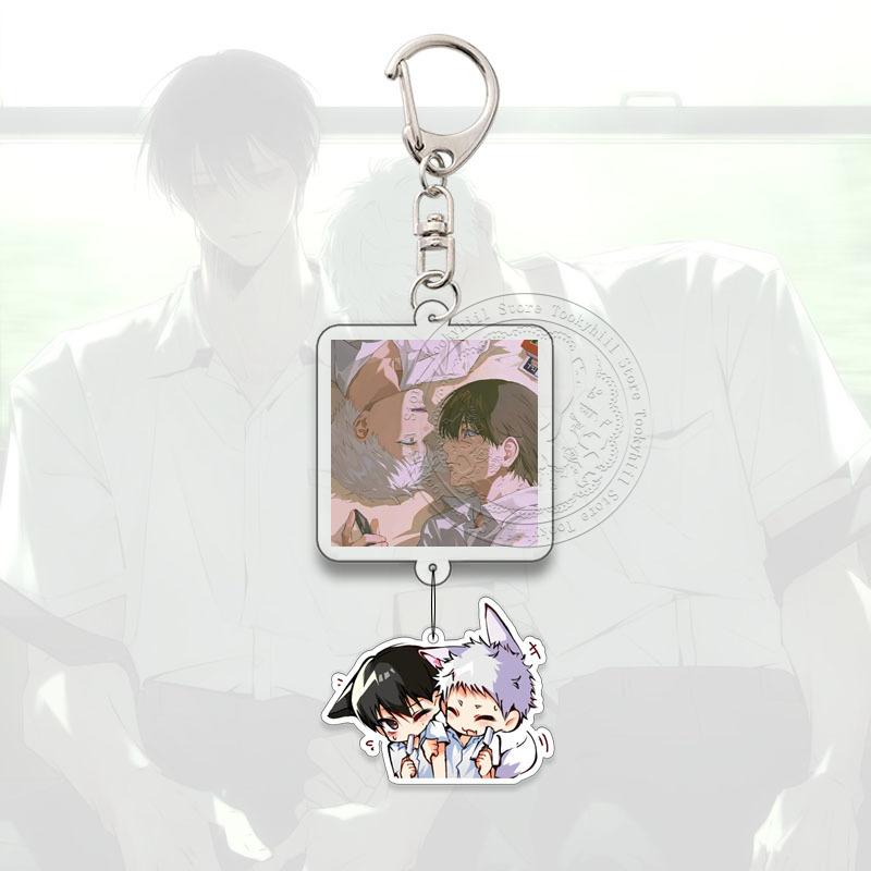 The Summer Hikaru Died Keyring Anime Cartoon Cartoon Q Version Kawaii Acrylic Pendant Keychain Bag Decorate Accessories Gift