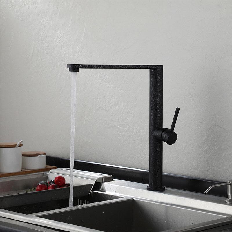 304 Stainless Steel Kitchen Basin Faucet Nickel/Black/Beige 360 Degree Rotate Kitchen Tap Hot Cold Water Mixer Sink Faucet