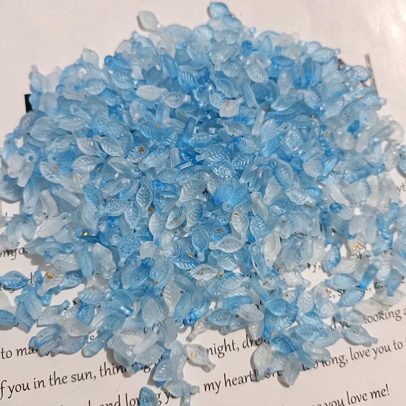 Acrylic Mini Grape Leaf Beaded String for DIY Jewelry Making: Bracelets & Necklaces