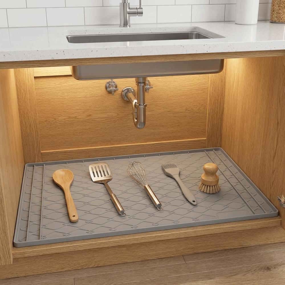 Rectangle Cabinet Protectors Liner Anti-fouling Kitchen Waterproof Mat  Tableware