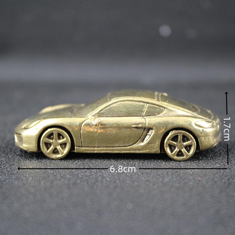 

Mini Car Statue Sport Car Figurine Lightweight Desktop Decoration Study Brass Artware Car Model Table Collection Accessories