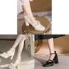 High Heel Mary Jane Shoes With Pu Material For Daily Fashion Women