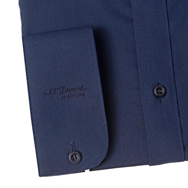 S.T. Dupont Long Sleeve Slim Fit Navy Shirt Se5fm22ls932sny
