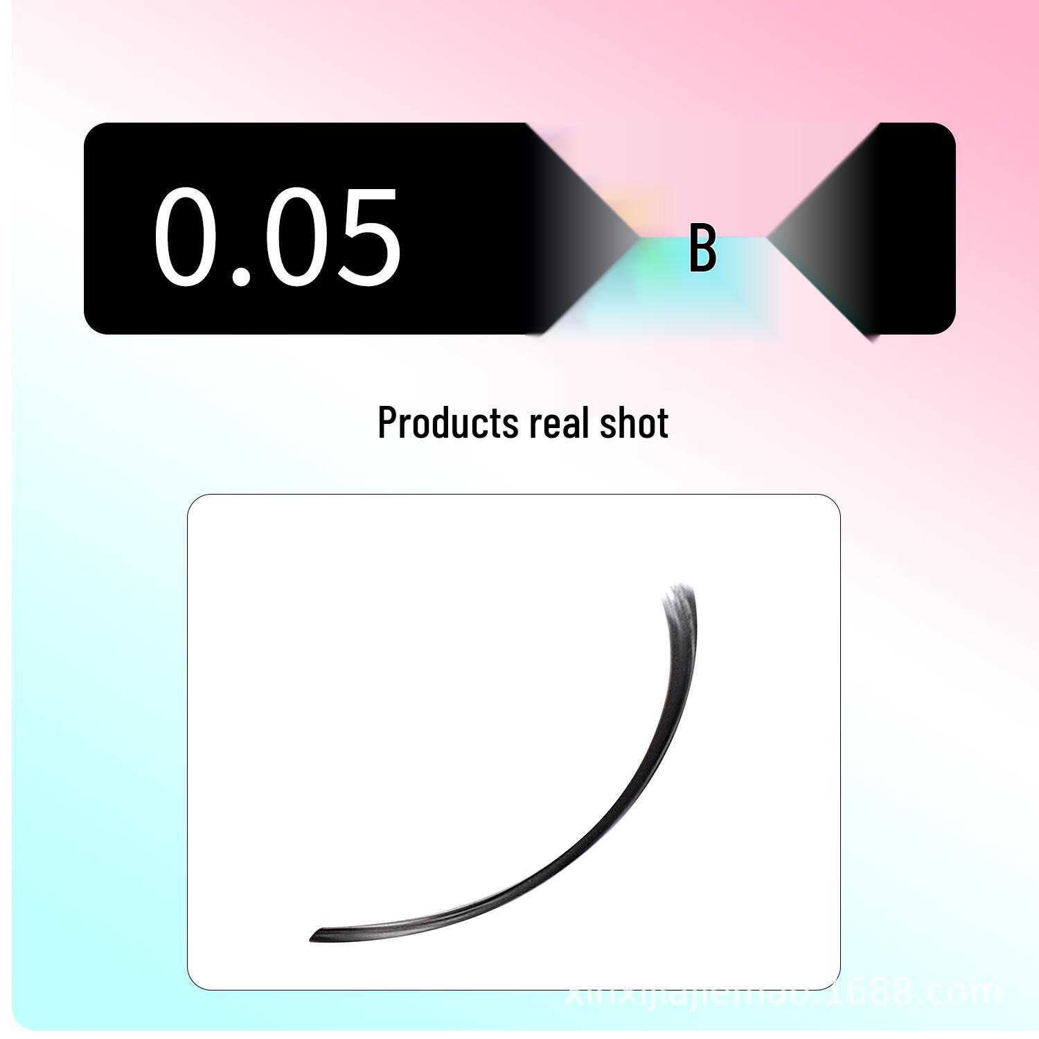 

Clover Eyelash Grafting: 0.05mm Soft & Natural False Eyelashes with No Loose Roots for Beauty Shops 9mm natural black