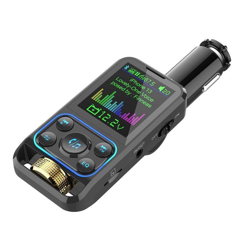 Authentic BC83 Dual Fast Charging Black Bluetooth MP3 Player FM Transmitter EQ Regulator Car Accessories
