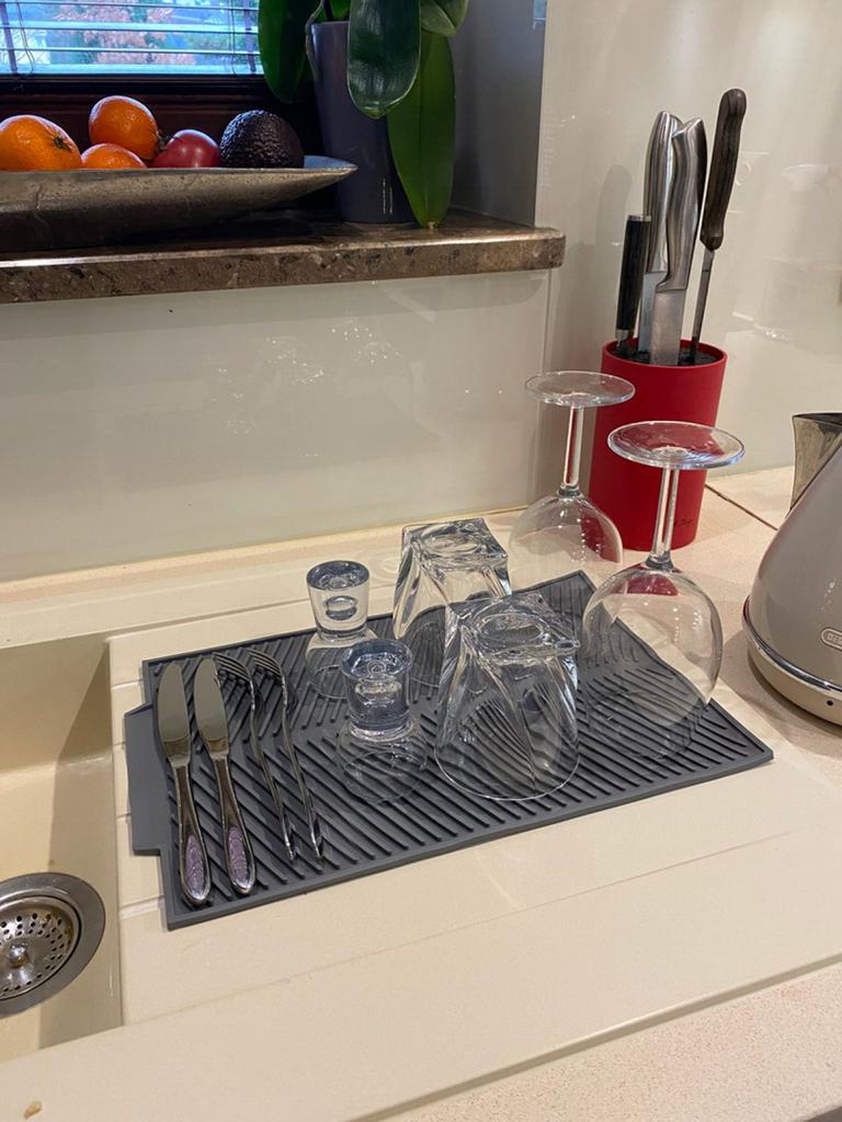 SILICONE MAT DISH DRAINER 39x25cm 3088