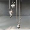 Koreanische Ins Liebe Wassertropfen Anhänger Halskette Einfache Schlüsselbein Kette Design Sinn Nische Halskette Damen