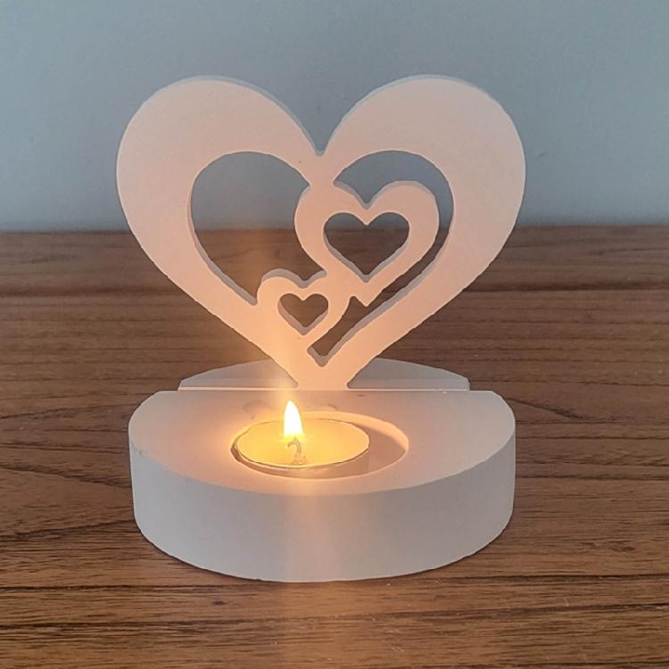 Silicone Molds Rabbit Candle Holder Resins Molds DIY Flame Candlesticks Mould
