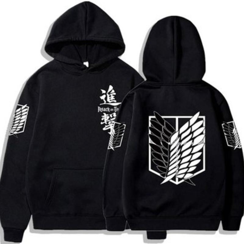 2023 Anime Hoodie Men's and Women's Sports Attack Giant Series Investigation Corps Same StyleCosplay Men's Wear